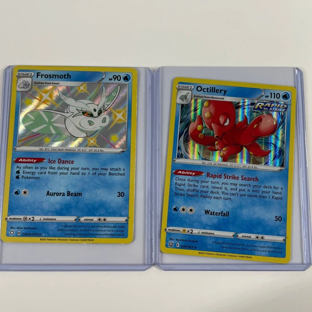 Pokemon Card Lot Water Type Frosmoth Shiny Octillery Kingdra Holo 15pc